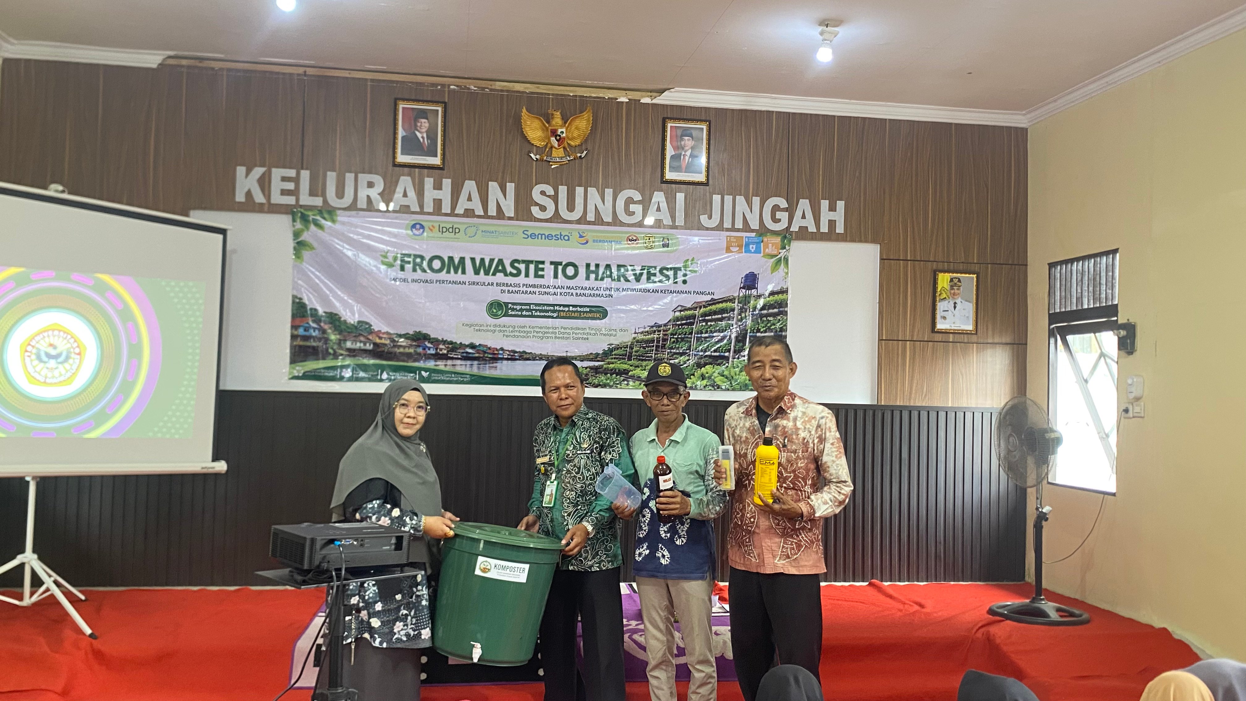 Program BESTARI Gelar Bimtek 1 Pendampingan Pengolahan Limbah Organik Menjadi Kompos dan Pupuk Cair di Kelurahan Sungai Jingah - foto 3