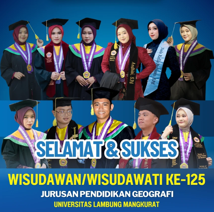 Pendidikan Geografi FKIP ULM Lepas Wisudawan dengan Semangat Menuju Masa Depan yang Lebih Baik - foto 1